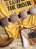 Yellow Jersey Crew Neck Shift Vintage Shirts & Tops