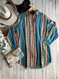 Floral-Print Long Sleeve Shirts & Tops