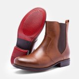 Women's Vintage Low Heel Plus Size Ankle Booties Slip-on Short Chelsea Boots