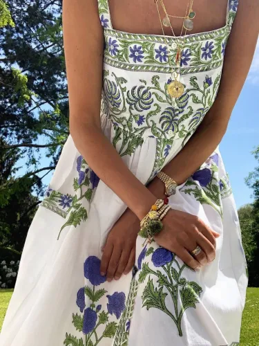 Sleeveless Plus Size Printed Dress