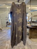 Cocoon Long Sleeve Pockets Star Dresses