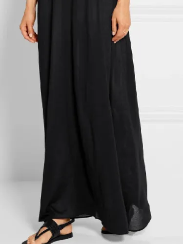 Vintage Strapless Solid Dresses