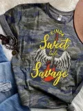 Shift Vintage Camo Printed Shirts & Tops
