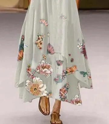 A-Line Casual 3/4 Sleeve Dresses