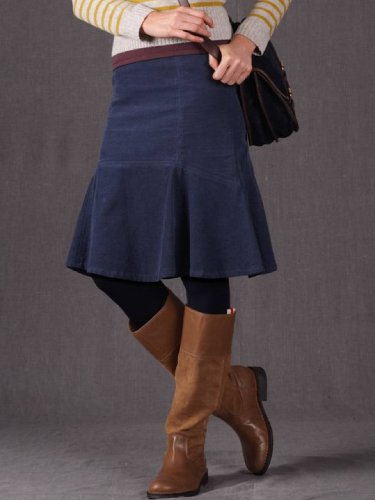Plus Size Casual Solid Skirts