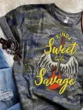 Shift Vintage Camo Printed Shirts & Tops