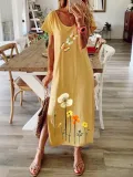 Holiday Jersey Short Sleeve Dresses
