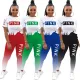 Two-year set of new cute sports printed letters for spring (in stock) MTY6502