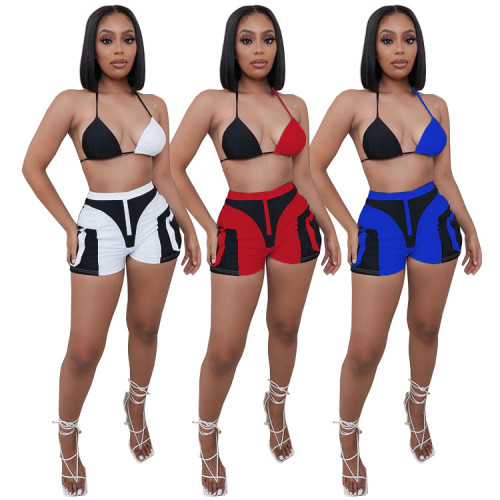 Womens sexy set of three-dimensional trousers with backless SZ8003