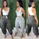 Nightclub wear Fashion camouflage high waist sports casual street wear QQ5235