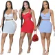 Sexy casual tight-fitting sling bag hip skirt two-piece suit YIY1299