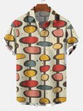 2021 ethnic retro striped Hawaiian shirt