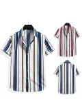 Mens Printed Holiday Short Sleeve Shirts
