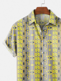 Shirt Collar Geometric Shirts & Tops