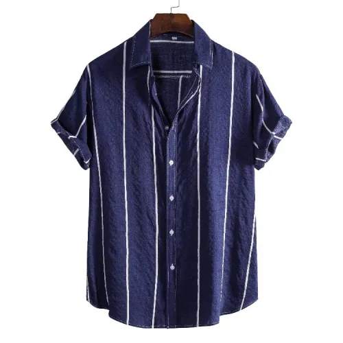 Men's striped print shirt