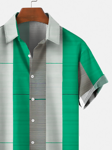 Cotton-Blend Printed Shirts & Tops