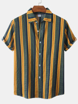 Mens Causal Holiday Short Sleeve Shirts