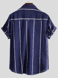 Men's striped print shirt