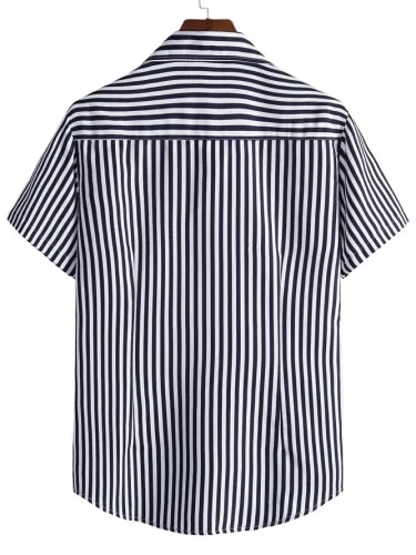 Men's Printed Basic Striped Shirts