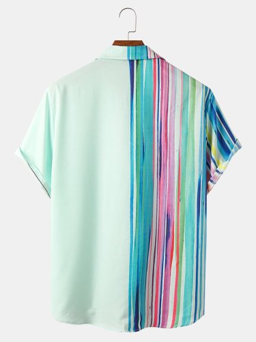 Color-Block Cotton-Blend Colorblock Shirts & Tops