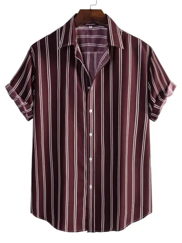 Men's Printed Vintage Striped Shirts