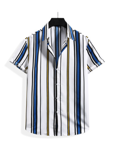 Mens Printed Holiday Short Sleeve Shirts