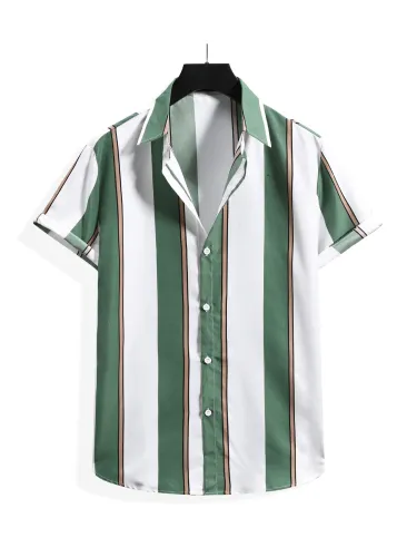 Mens Printed Holiday Short Sleeve Shirts