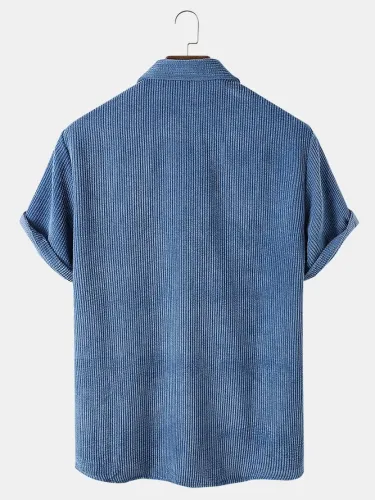 Men's Solid Pockets Basic Shirts