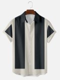 Men's Shirt Collar Abstract Printed Shirts & Tops