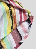 Men's Chest Pockets Striped Cotton Comfort Casual Shirts