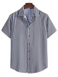 Men's Printed Basic Striped Shirts