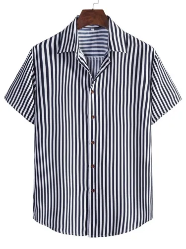 Men's Printed Basic Striped Shirts