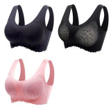 3PCS/lot Latex Seamless Bra Women Push Up Underwear Cooling Gathers Shock-Proof Pad Female Intimate Fashion Comfortable Bralette