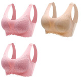 3PCS/lot Latex Seamless Bra Women Push Up Underwear Cooling Gathers Shock-Proof Pad Female Intimate Fashion Comfortable Bralette