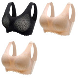 3PCS/lot Latex Seamless Bra Women Push Up Underwear Cooling Gathers Shock-Proof Pad Female Intimate Fashion Comfortable Bralette