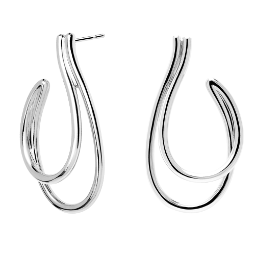 Koko Silver Earrings lakers1
