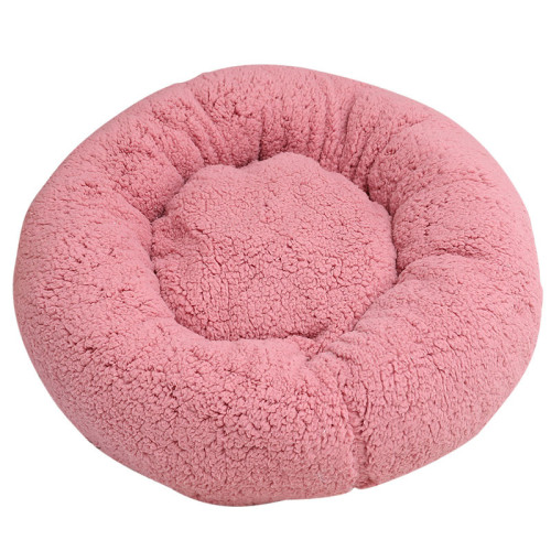 Wholesale Bed Dog Petty Round lamb wool dog bed pet supplies manufacturer direct dog mat For Puppy