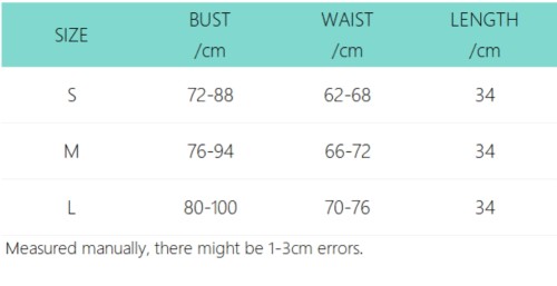 Sexy Solid Color Fitness Under Bust Waist Corset