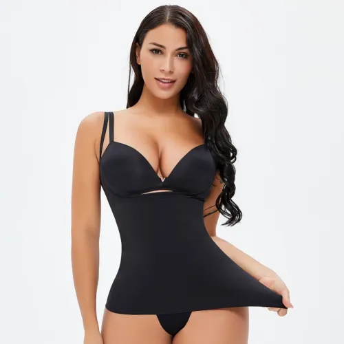 Sexy Black Straps Vest Shapewear