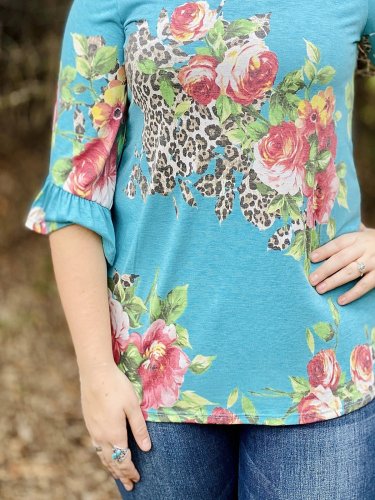 Copy Casual Half Sleeve Shift Shirts & Tops