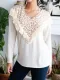 Long Sleeve Crew Neck Printed Casual Shirts & Tops