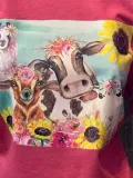 Crew Neck Vintage Printed Short Sleeve Shirts & Tops