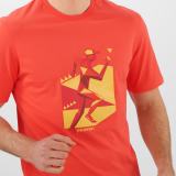 OUTLIFE GRAPHIC GEO RUNNER SS TEE M - SALOMON