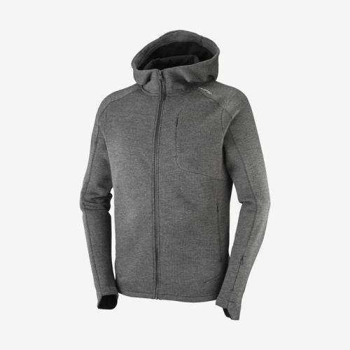 OUTLIFE TECH LS FZ MID HOODIE M - SALOMON