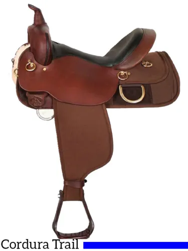 18.5  High Horse Big Rock Cordura Trail Saddle 6923 w/Free Pad