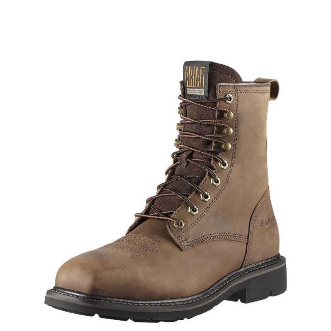 Cascade 8  Wide Square Toe Steel Toe Work Boot
