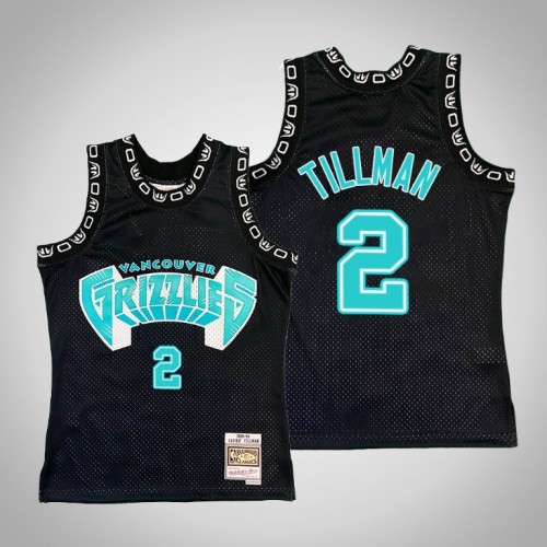 Grizzlies Xavier Tillman Black Hardwood Classics Jersey