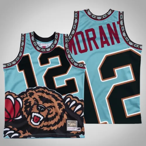 Grizzlies Ja Morant Black Big Face Hardwood Classics Jersey