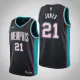Grizzlies Tyus Jones Black 2020-21 Swingman Hardwood Classics Jersey