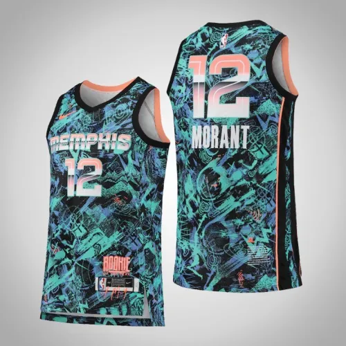 Grizzlies Ja Morant Turquoise Select Series Rookie of the Year Jersey